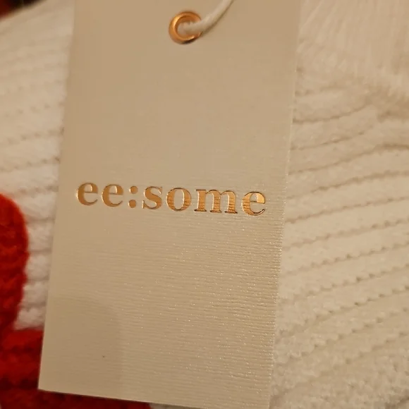Eesome Cream Sweater with Colorful Embroidered Floral Accents - Picture 9 of 10